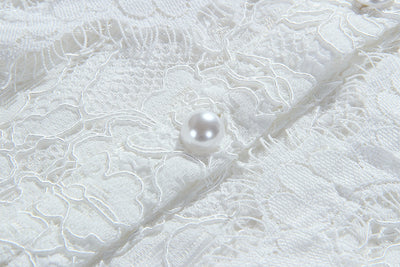 Traje de Encaje Blanco Elegante para Mujer - Image 19