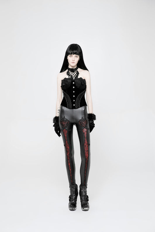 Leggings Deportivos con Bordado Floral y Posicionamiento Punk - Image 13