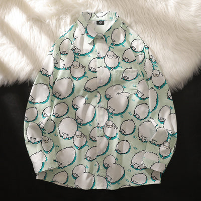 Camiseta Vintage Unisex con Estampado de Oveja Retro