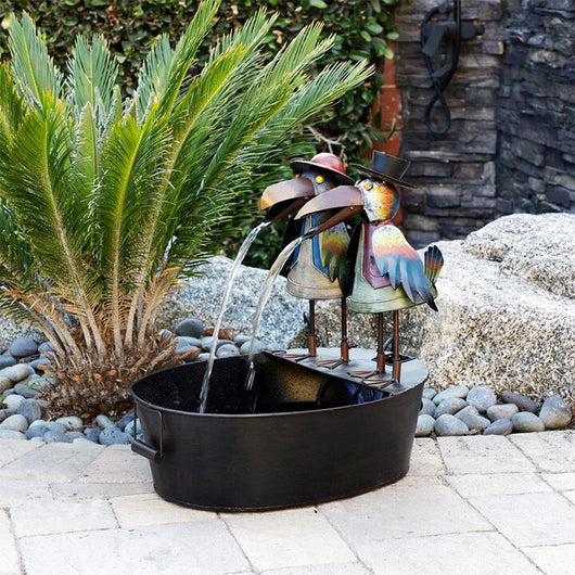 Fuente Decorativa de Jardín con Flujo de Agua y Moldes de Resina Artesanal - Image 9