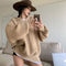Suéter Hoodie Tejido Holgado para Mujer - Comodidad Casual