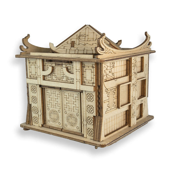 Caja de Desencriptación de Mecanismo de Madera - Nivel 10 Puzzle Desafiante