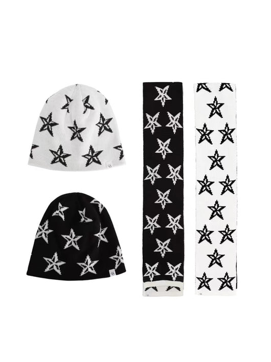 Gorro Tejido Reversible con Bufanda Integrada para Invierno - Image 8