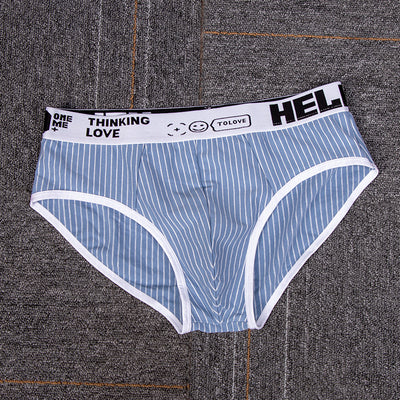 Calzoncillos Tipo Slip Rayas Algodón Hombre Cintura Baja Transpirables - Image 7