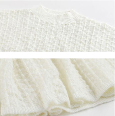 Vestido Largo Calado de Mohair con Manga Larga - Conjunto de Dos Piezas - Image 13