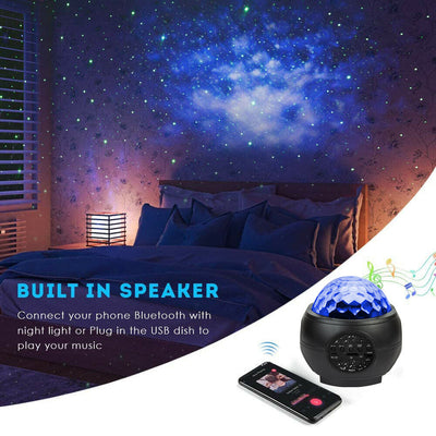 Proyector de Luz Nocturna Galaxy con Olas Oceánicas LED, Altavoz Bluetooth y Música - Image 16