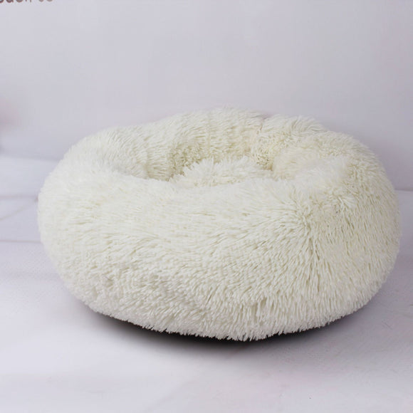 Cama Redonda Acogedora para Perros Pequeños y Gatos