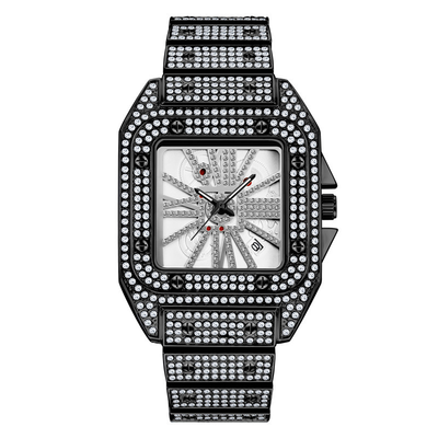 Reloj Hombre Hip Hop Diamantes Esfera Grande Cuarzo - Image 17