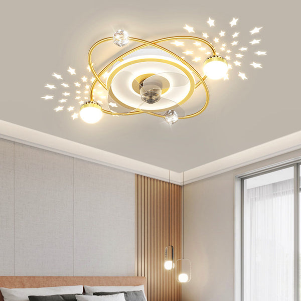 Ventilador de Techo LED Estilo Nórdico con Control Remoto