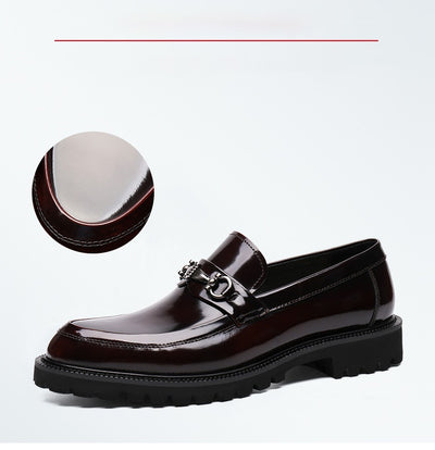 Zapatos Gommino con Hebilla Horse Street en Cuero Japonés Pulido para Hombre - Image 13