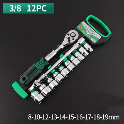 Juego de Llaves de Trinquete con Dados Intercambiables para Reparación Automotriz - Image 4