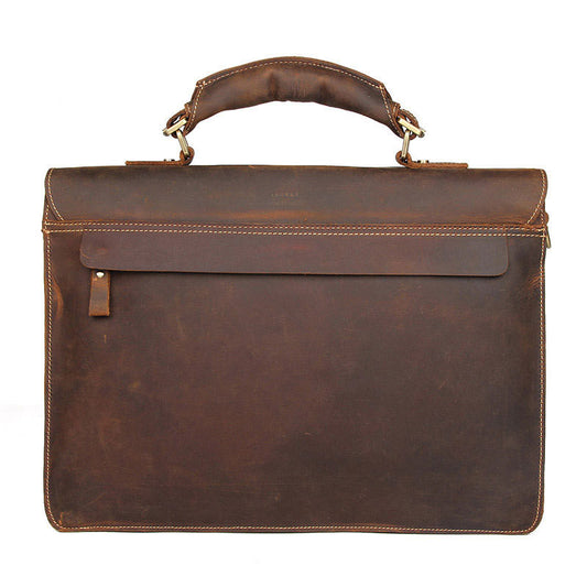 Maletín Ejecutivo de Cuero Vintage Crazy Horse para Hombre - Image 2