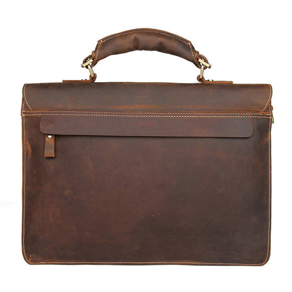 Maletín Ejecutivo de Cuero Vintage Crazy Horse para Hombre