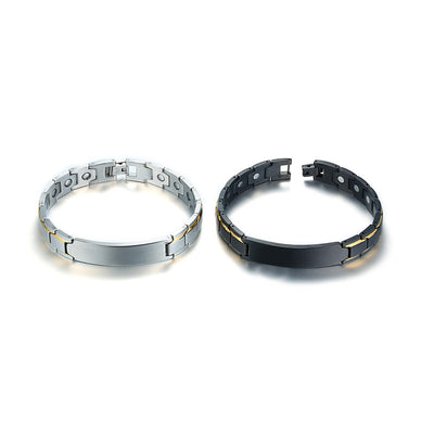 Pulsera de Acero Inoxidable Grabada para Hombre - Image 8