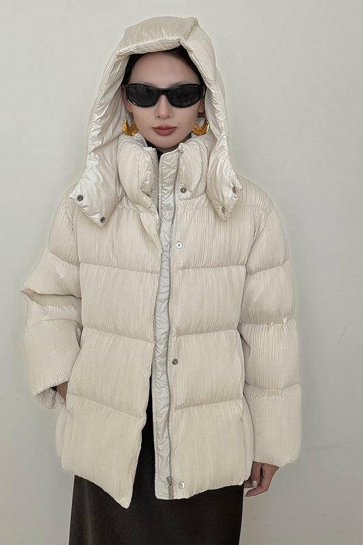 Chaqueta Acolchada con Cinturón Ajustable para Mujer - Efecto Adelgazante - Image 6