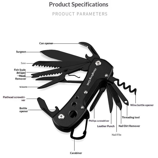 Cuchillo Plegable Multifuncional Portátil - Herramienta de Supervivencia Compacta - Image 2