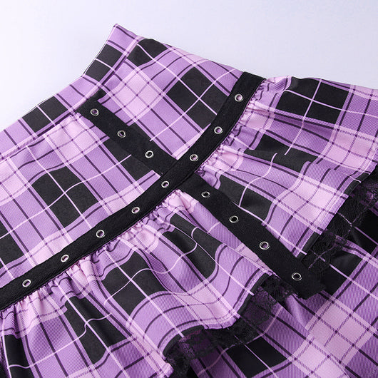 Falda Plisada con Estampado Lattice - Image 16