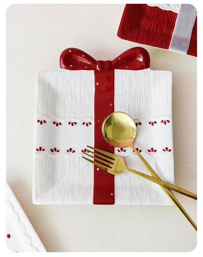 Plato Cuadrado Decorativo con Moño - Multiusos para Eventos y Celebraciones - Image 17