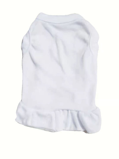 Vestido de Algodón con Volantes para Mascotas - Colores Sólidos - Image 8