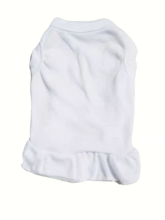 Vestido de Algodón con Volantes para Mascotas - Colores Sólidos - Image 8