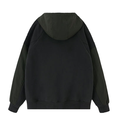 Sudadera Acolchada con Capucha y Bolsillos - Mangas Raglán en Terciopelo - Image 4