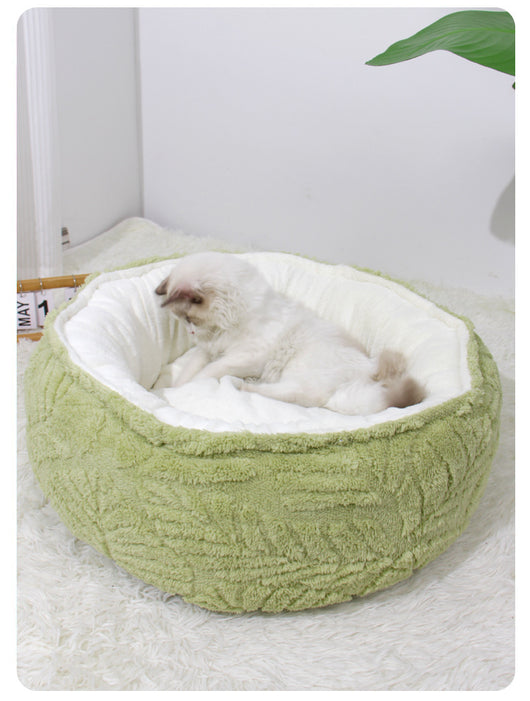 Cama Redonda Acogedora para Gatos y Perros Pequeños - Nido Térmico Suave - Image 22