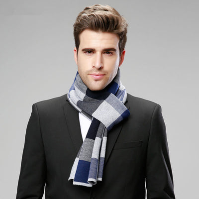 Bufanda de Cachemira a Cuadros Británicos para Hombre - Elegancia y Calidez - Image 15