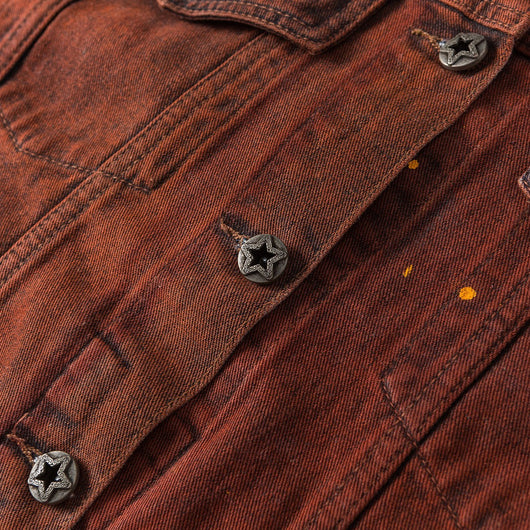 Chaqueta Denim Vintage Americana Oversize Lavado Relajado - Image 4