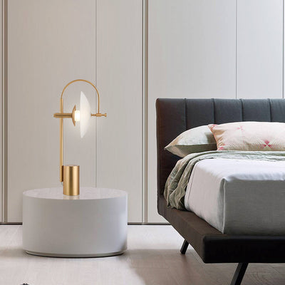Lámpara de Mesa Minimalista con Base de Vidrio para Dormitorio - Image 7