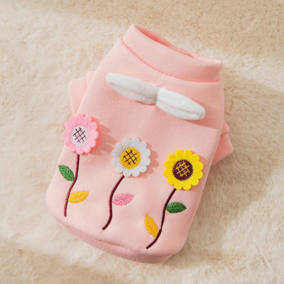 Suéter para Mascotas Pequeñas con Flores 3D - Image 12