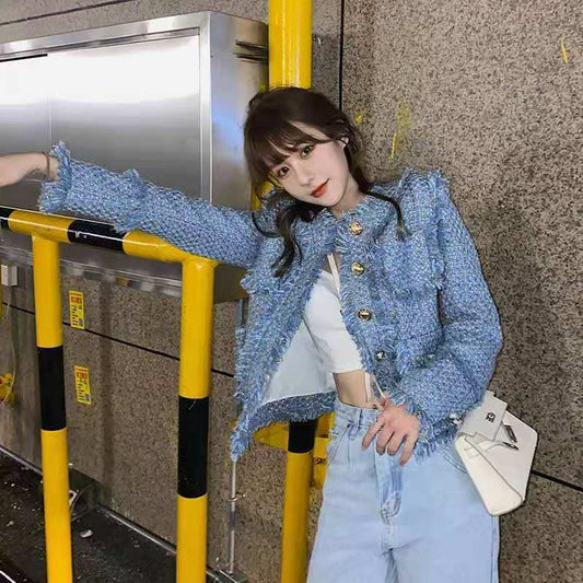 Camisa Vaquera Moderna de Manga Larga con Estilo Trendy