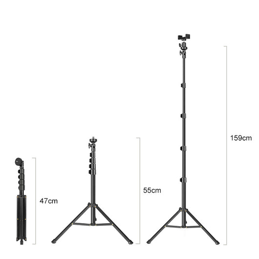 Soporte Telescópico con Luz LED para Transmisiones en Vivo - Image 4