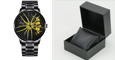 Reloj de Cuarzo Impermeable con Ruedas de Acero Inoxidable para Hombre - Image 31