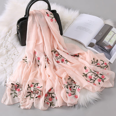 Bufanda Larga Bordada para Otoño e Invierno - Image 15