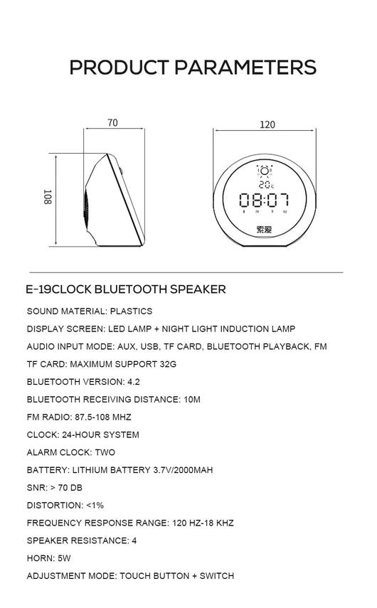 Parlante Bluetooth Compacto con Subwoofer Integrado - Image 9