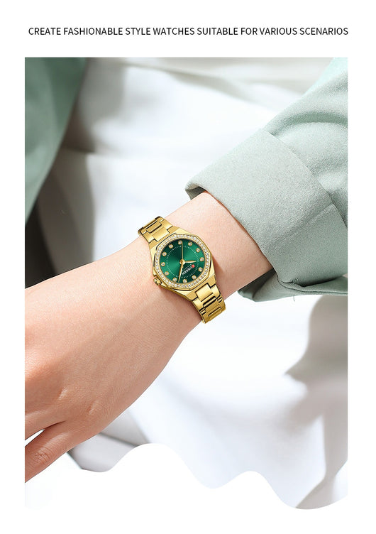 Reloj Elegante Impermeable con Cristales Decorativos - Image 14