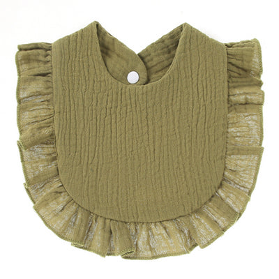 Babero de Gasa de Algodón con Encaje y Bolsillo Absorbente - Image 15