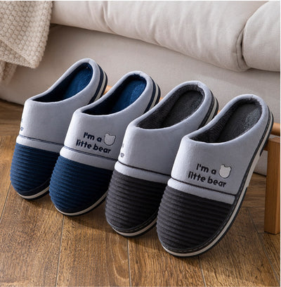 Pantuflas Cálidas para Hombre Talla Grande - Algodón Antideslizante - Image 9