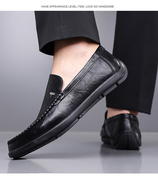 Zapatos Casuales de Cuero Transpirable para Hombre con Suela Suave - Image 21