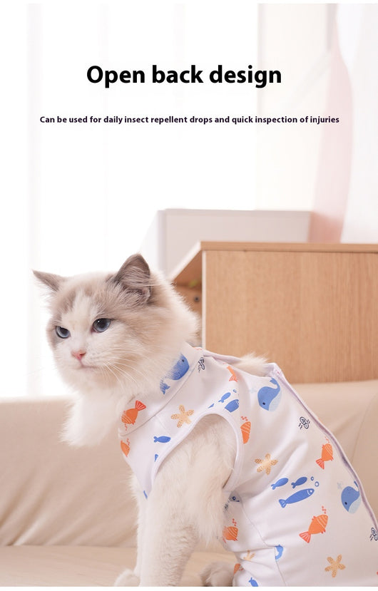 Pijama de Recuperación Postquirúrgica para Gatos Todas las Estaciones - Image 34