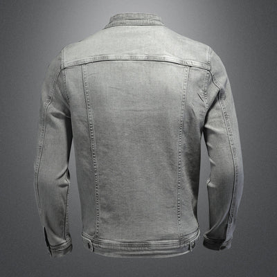 Chaqueta Denim Stretch con Cierre para Hombre - Ajuste Premium - Image 12