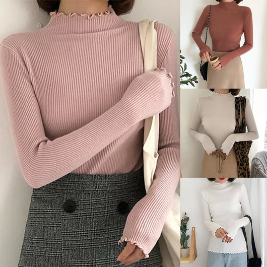 Suéter Cuello Semialto para Mujer - Básico Versátil - Image 9