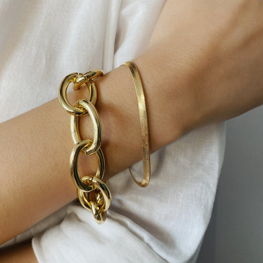 Pulsera Cadena Hueso de Serpiente - Diseño Minimalista Metal Texturizado - Image 7
