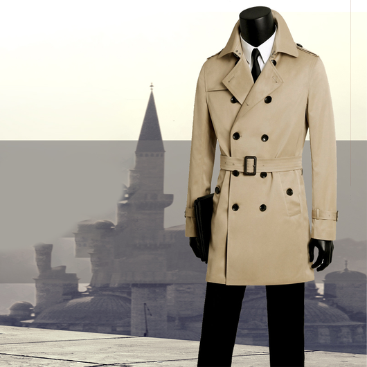Abrigo Trinchera Slim Fit para Hombre - Image 12