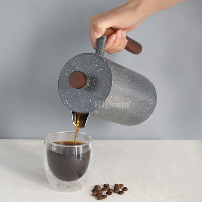 Cafetera Francesa de Acero Inoxidable 304 Doble Capa Ink Style - Image 14
