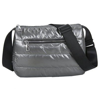 Bolso Cuadrado Compacto con Costura de Color Sólido - Image 12