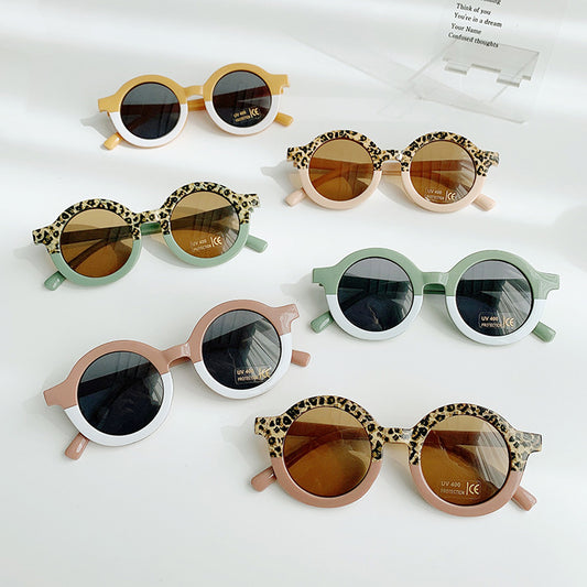 Gafas de Sol Infantiles Montura Redonda con Protección UV Total