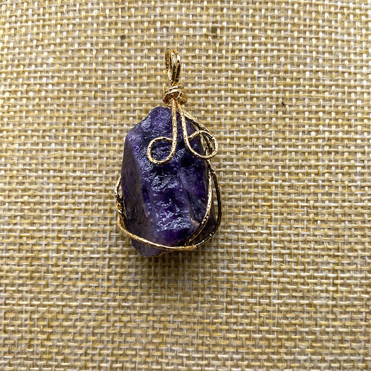 Collar de Cristal en Bruto con Alambre Hecho a Mano - Image 17