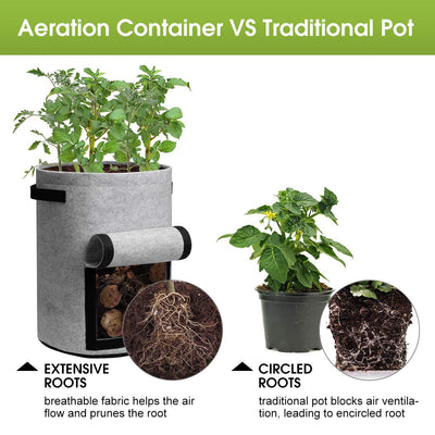 Maceta de Tela con Tapa para Cultivo de Plantas - Image 10