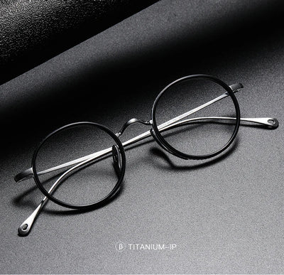 Lentes Retro de Titanio Puro - Marco Redondo Vintage - Image 9